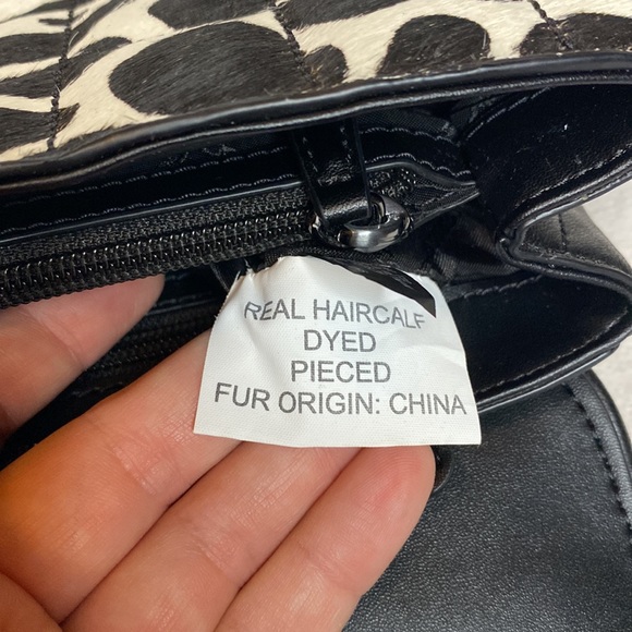 $598 RETAIL NWOT Michael Kors SoHo Quilted Animal Print Calf Hair Shoulder Bag - Picture 11 of 11